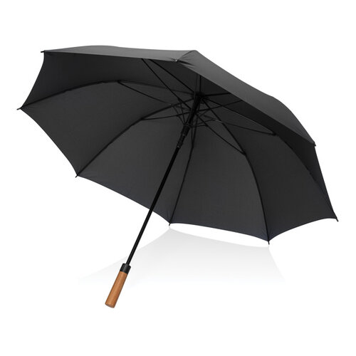 Tony AWARE RPET stormparaplu 30 inch P850.72 met acaciahouten handvat en logo
