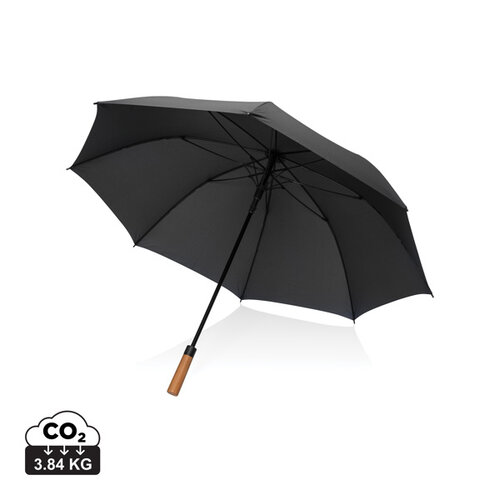 Tony AWARE RPET stormparaplu 30 inch P850.72 met acaciahouten handvat en logo