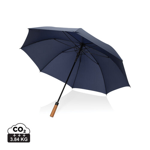 Tony AWARE RPET stormparaplu 30 inch P850.72 met acaciahouten handvat en logo