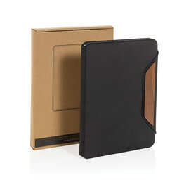 Teri AWARE™ RPET en walnoot A5-portfolio P774.6401