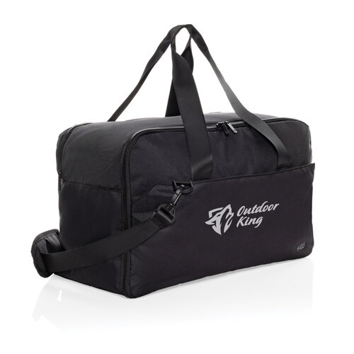 Swiss Peak AWARE™ RPET 15,6 inch laptop weekendtas bedrukt met bedrijfslogo