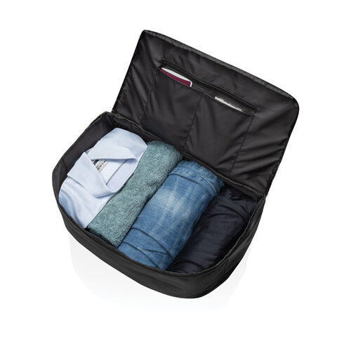 Swiss Peak AWARE™ RPET 15,6 inch laptop weekendtas bedrukt met bedrijfslogo