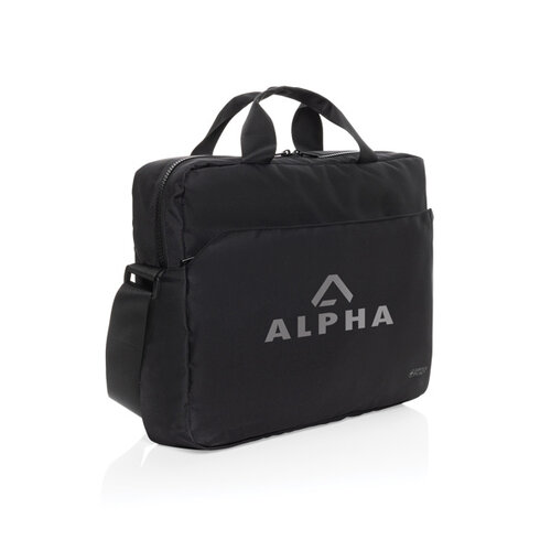 Swiss Peak AWARE™ RPET Essential 15,6 inch laptoptas bedrukt met bedrijfslogo