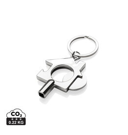 RCS 3-in-1 radiatorsleutel sleutelhanger P191.7102 gegraveerd met logo