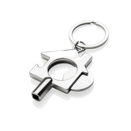 RCS 3-in-1 radiatorsleutel sleutelhanger P191.7102 gegraveerd met logo