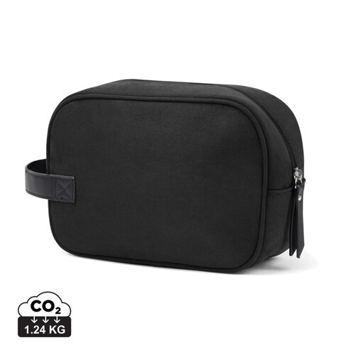VINGA Marlow RCS gerecyclede polyester toilettas V70300 met logo bedrukken DeBle