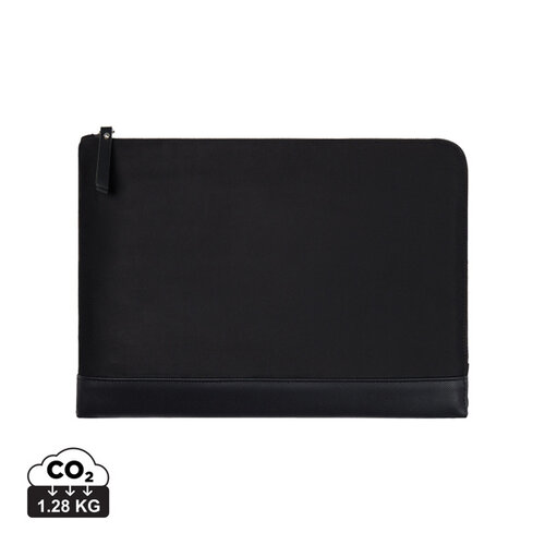VINGA Marlow RCS 14 inch laptophoes van gerecycled polyester bedrukt met bedrijfslogo