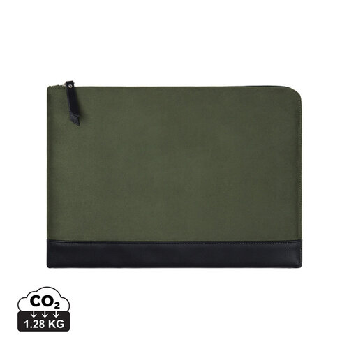 VINGA Marlow RCS 14 inch laptophoes van gerecycled polyester bedrukt met bedrijfslogo