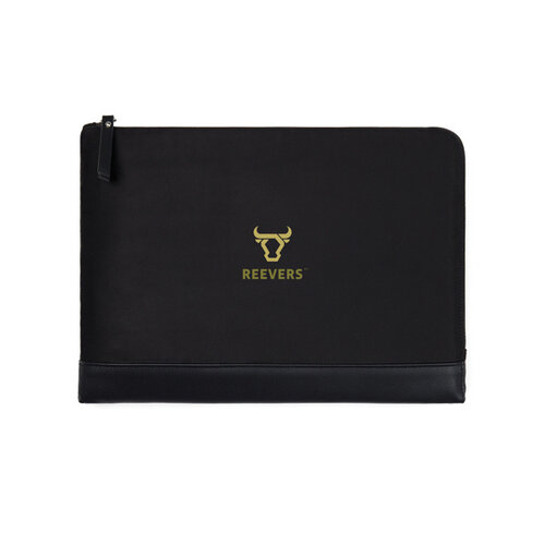 VINGA Marlow RCS 14 inch laptophoes van gerecycled polyester bedrukt met bedrijfslogo