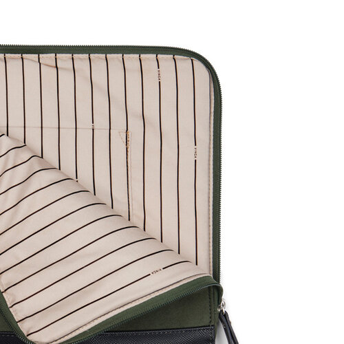 VINGA Marlow RCS 14 inch laptophoes van gerecycled polyester bedrukt met bedrijfslogo