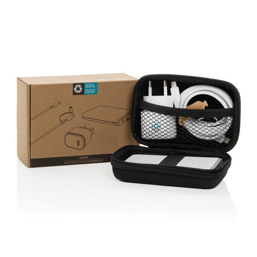 Surge RCS Gerecycled PET 20W Type-C 3-delige Oplaadset – P301.2601