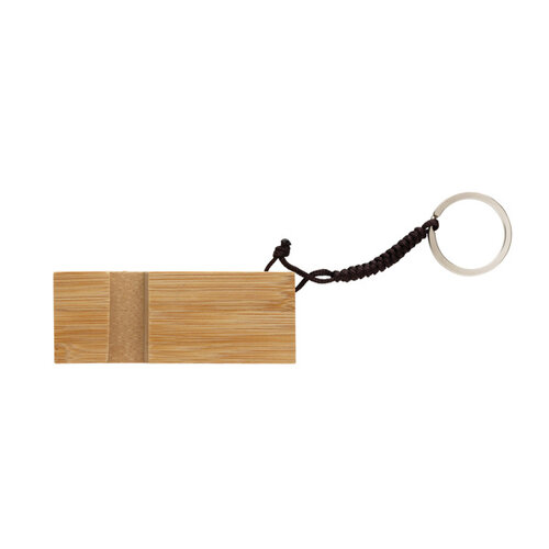 Standkey bamboe telefoonstandaard P301.3809 gegraveerd met logo