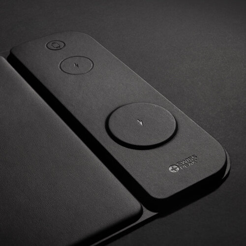 Swiss Peak RCS gerecycled PU 15W 3-in-1 oplaadmuismat P309.0301 Swiss Peak RCS gerecycled PU 15W 3-in-1 oplaadmuismat P309.0301