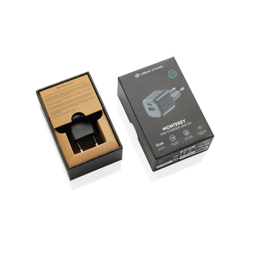 Urban Vitamin Monterey RCS recycled plastic 20W GAN oplader P301.9701 Urban Vitamin Monterey RCS recycled plastic 20W GAN oplader P301.9701