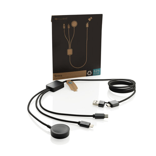 Terra 6-in-1 oplaadkabel met iWatch lader P302.5902 Terra 6-in-1 oplaadkabel met iWatch lader P302.5902