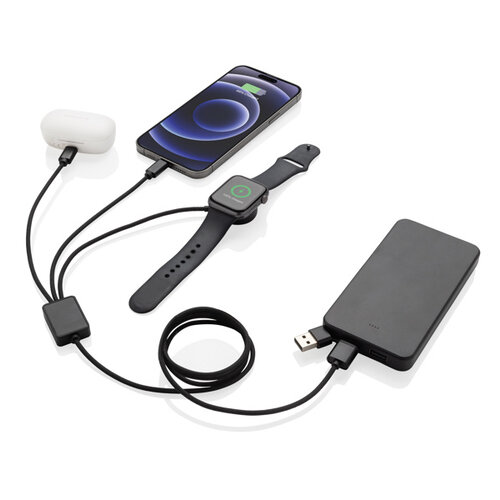 Terra 6-in-1 oplaadkabel met iWatch lader P302.5902 Terra 6-in-1 oplaadkabel met iWatch lader P302.5902