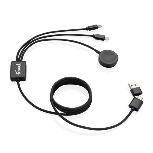 Terra 6-in-1 oplaadkabel met iWatch lader P302.5902 Terra 6-in-1 oplaadkabel met iWatch lader P302.5902
