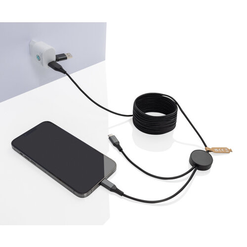 Terra RCS gerecycled PET 3 meter 4-in-1 kabel P302.6402