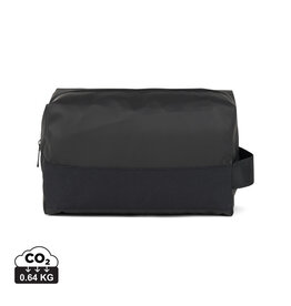 VINGA Livorno GRS recycled polyester toilettas V7030101 met logo bedrukken DeBle