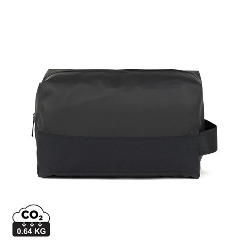 VINGA Livorno GRS recycled polyester toilettas V7030101 met logo bedrukken DeBle