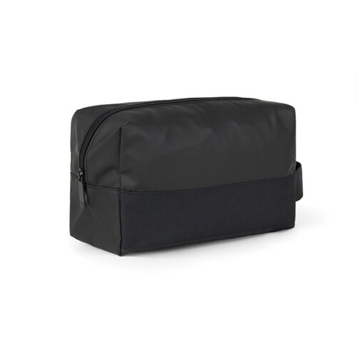VINGA Livorno GRS recycled polyester toilettas V7030101 met logo bedrukken DeBle