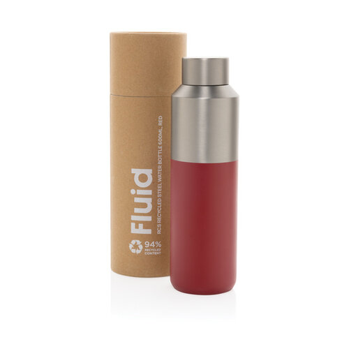 Fluid RCS gerecycled RVS water fles 600ML P437.0725 Fluid RCS gerecycled RVS water fles 600ML P437.0725