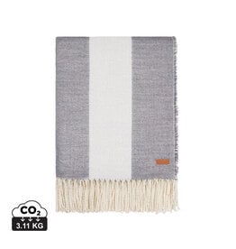 VINGA Tella Aware™ Polylana® deken V40404 met gegraveerde PU leren patch 130 x 170 cm