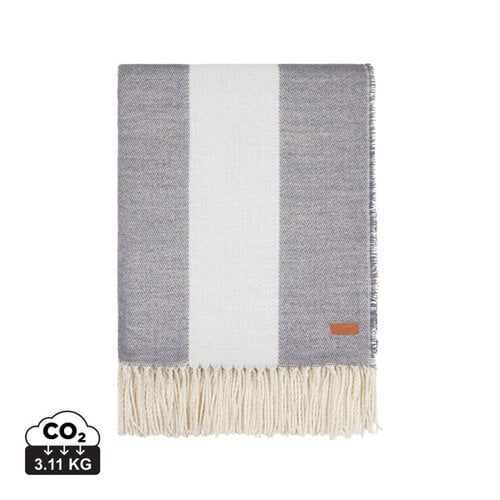 VINGA Tella Aware™ Polylana® deken V40404 met gegraveerde PU leren patch 130 x 170 cm