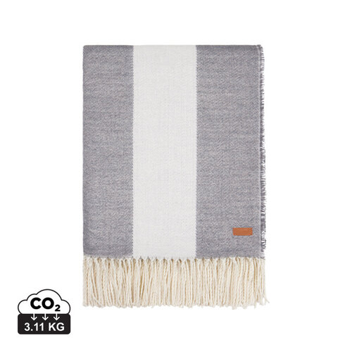 VINGA Tella Aware™ Polylana® deken V40404 met gegraveerde PU leren patch 130 x 170 cm