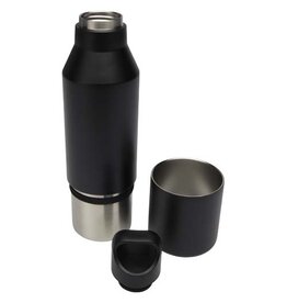 Chatty dubbel? Odessy geïsoleerde fles van gerecycled roestvrijstaal met 300 ml beker