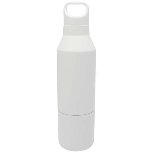 Odessy geïsoleerde fles van gerecycled roestvrijstaal met 300 ml beker Odessy geïsoleerde fles van gerecycled roestvrijstaal met 300 ml beker