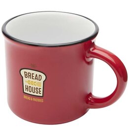 Vintage mok 240 ml Bari met logo bedrukken DeBle