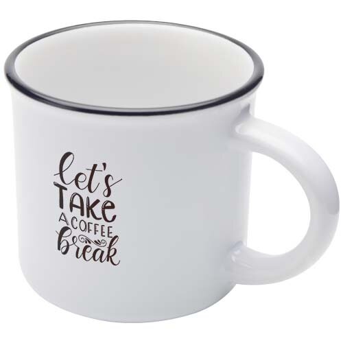 Vintage mok 240 ml Bari met logo bedrukken DeBle
