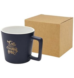 Matte mok 370 ml Cali met logo bedrukken DeBle