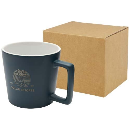 Matte mok 370 ml Cali met logo bedrukken DeBle