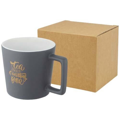 Matte mok 370 ml Cali met logo bedrukken DeBle