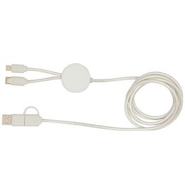 Citala 5-in-1 150 cm datasynchronisatie- en 27 W snellaadkabel van gerecycled plastic