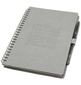 DéBlé Slate herbruikbaar notitieboek 10798655 bedrukt met logo