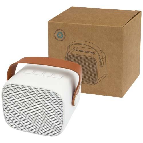 Diya 3W draadloze speaker gerecycled plastic 12443601 met logo bedrukken DeBle