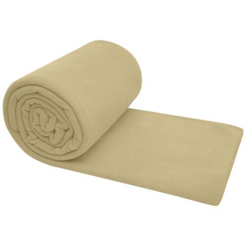 Huggy fleecedeken 113331 van zacht polar fleece met geborduurd logo 250 x 220 cm