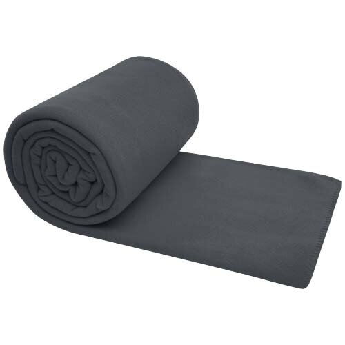 Huggy fleecedeken 113331 van zacht polar fleece met geborduurd logo 250 x 220 cm