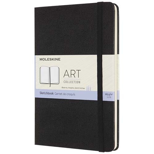 Moleskine medium schetsboek M10795790 met FSC®-papier en bedrukking met bedrijfslogo