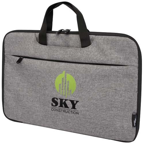 Libra GRS 2-in-1 laptoptas met laptophoes en trolleyband bedrukt met bedrijfslogo