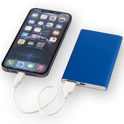 DeBle Pep Type-C Powerbank 4.000 mAh van gerecycled aluminium 124380 bedrukken met logo