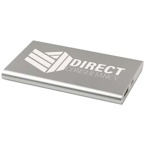 DeBle Pep Type-C Powerbank 4.000 mAh van gerecycled aluminium 124380 bedrukken met logo