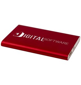 DeBle Pep Type-C Powerbank 4.000 mAh van gerecycled aluminium 124380 bedrukken met logo
