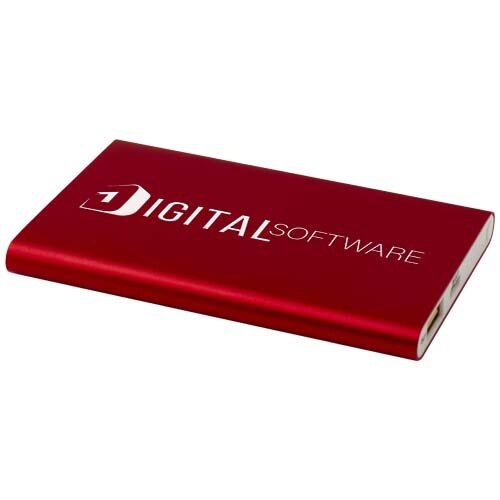 DeBle Pep Type-C Powerbank 4.000 mAh van gerecycled aluminium 124380 bedrukken met logo