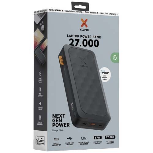 DeBle Xtorm FS5271 Fuel Series Powerbank 27.000 mAh 67W 12440190 bedrukken met logo