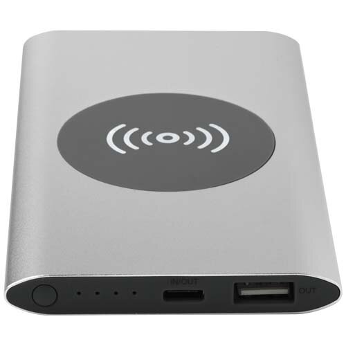 Juice type-C draadloze powerbank van 4000 mAh van gerecycled aluminium