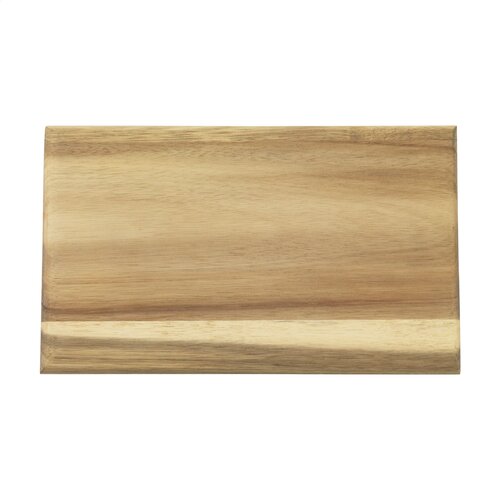 DéBlé Wooosh Pincho serveerplank (261799) van FSC 100% acaciahout met twee porseleinen schaaltjes